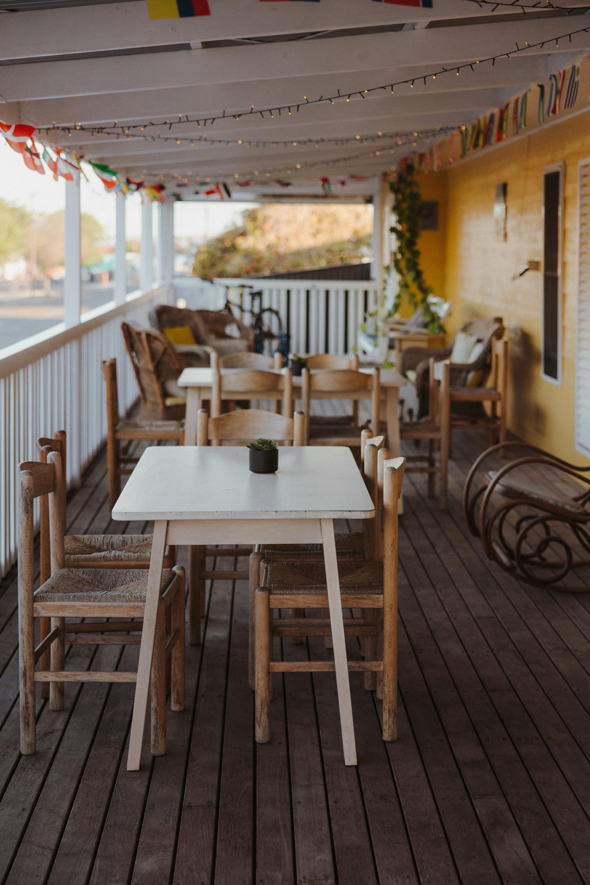 Guesthouse balcony