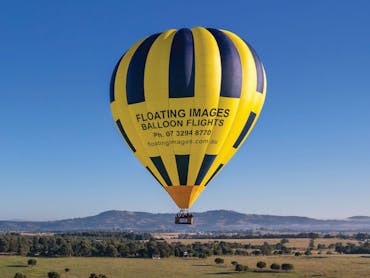 Balloon flying over SE Queensland countryside