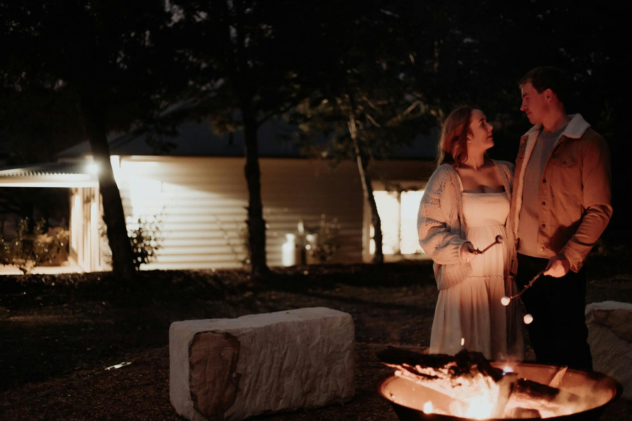 Enjoy and warm up by our  fire pit