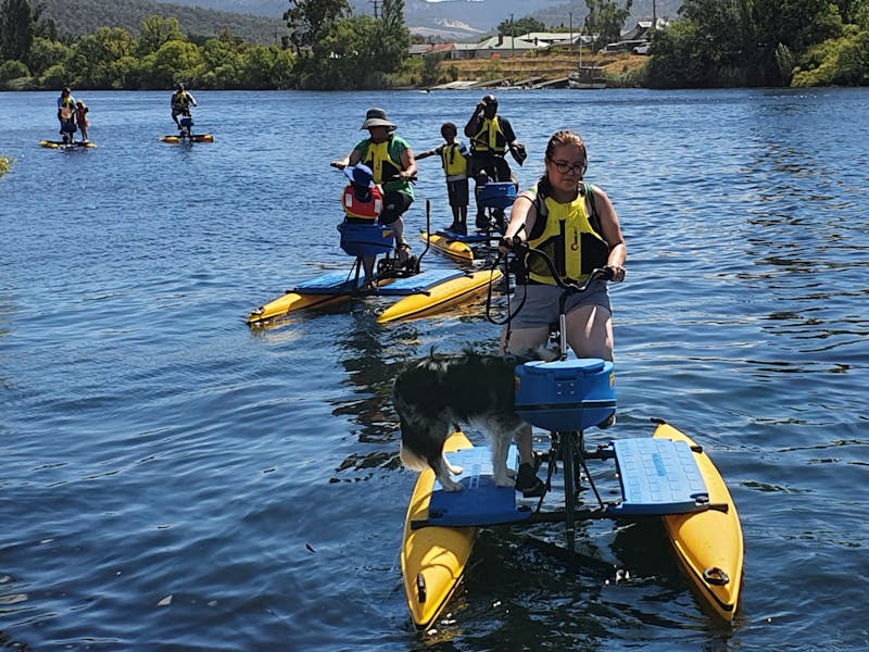 Hydrobike Hire. A real biking on water experience for all ages 8 to 80!