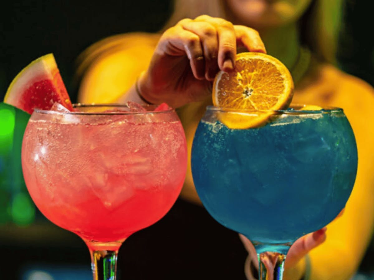 Our famous fishbowl cocktails