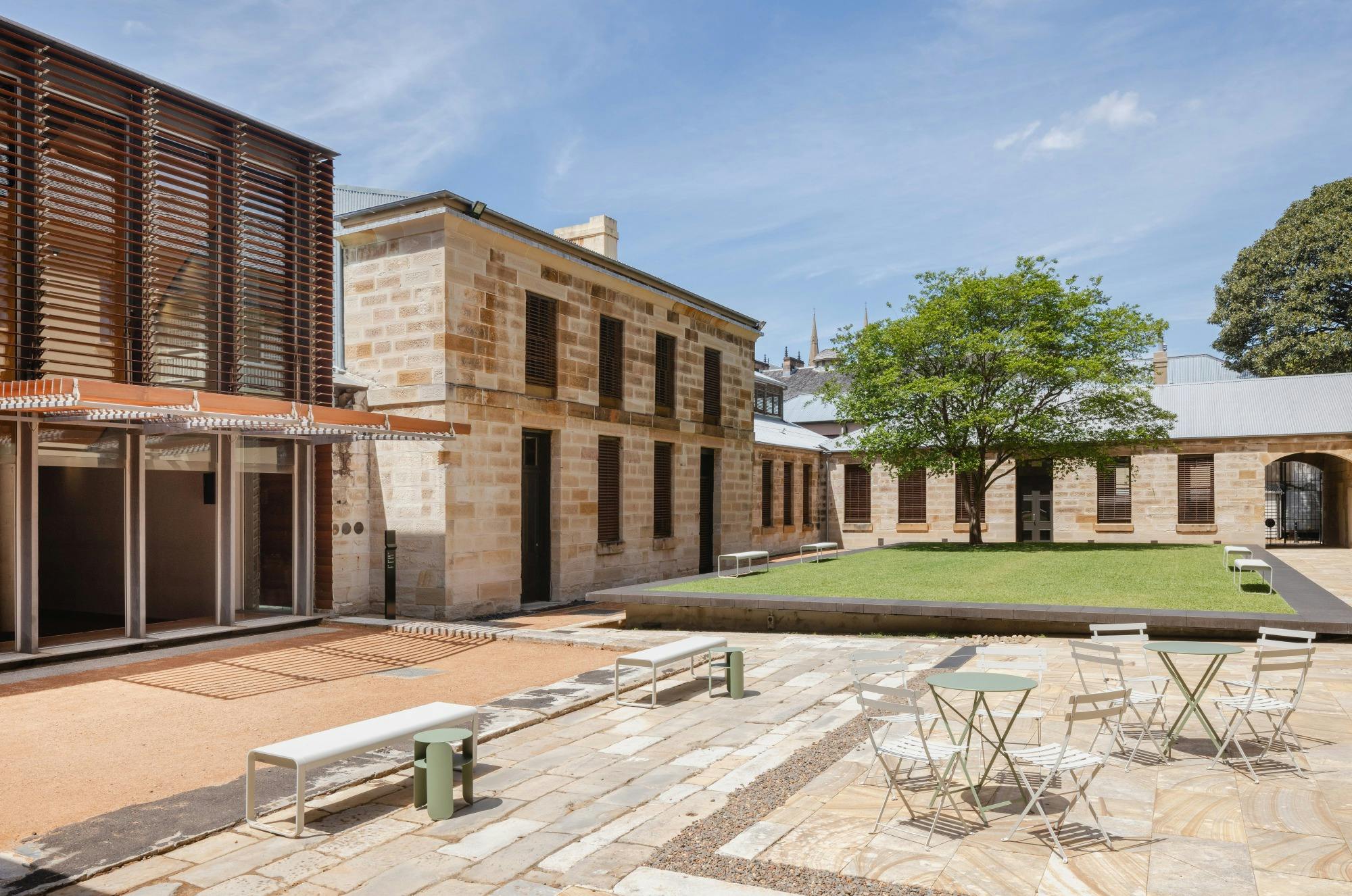 Historic restored courtyard
