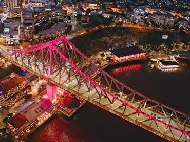 Story Bridge and Howard Smith Wharves from above Story Bridge and Howard Smith Wharves from above