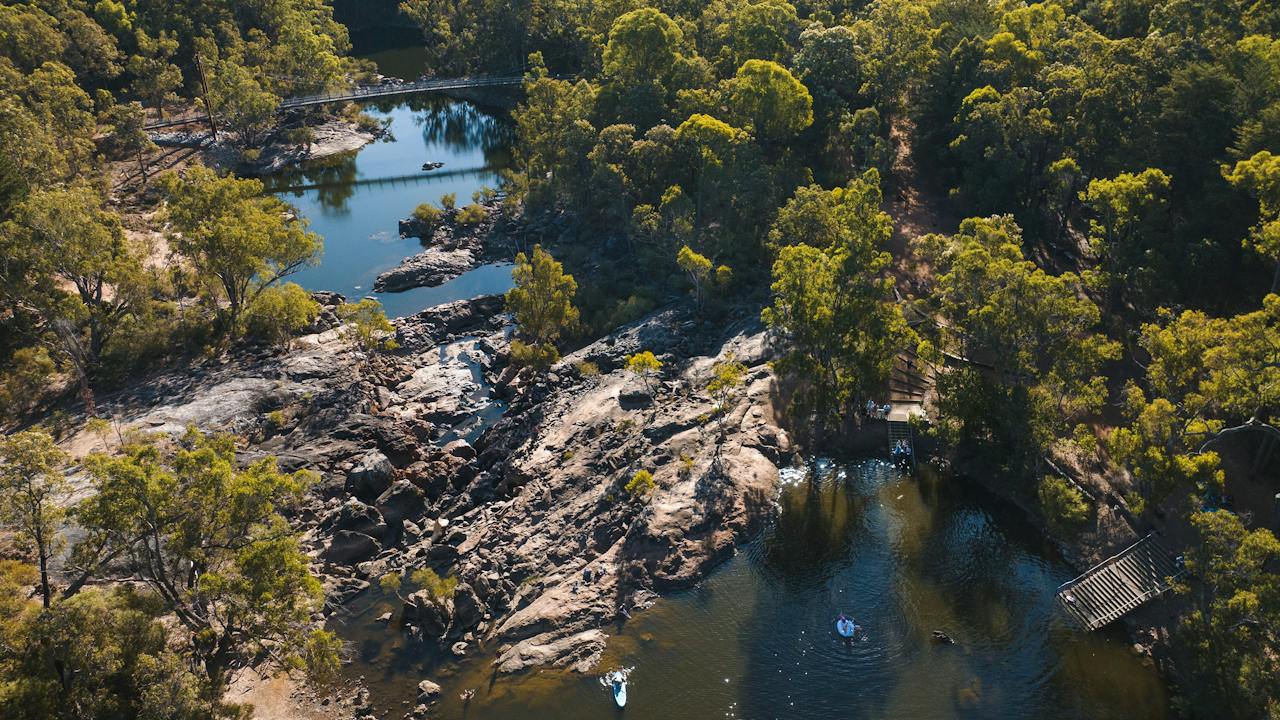 Aerial image of Dwarrlindjirraap Lane Poole Reserve near Dwellingup