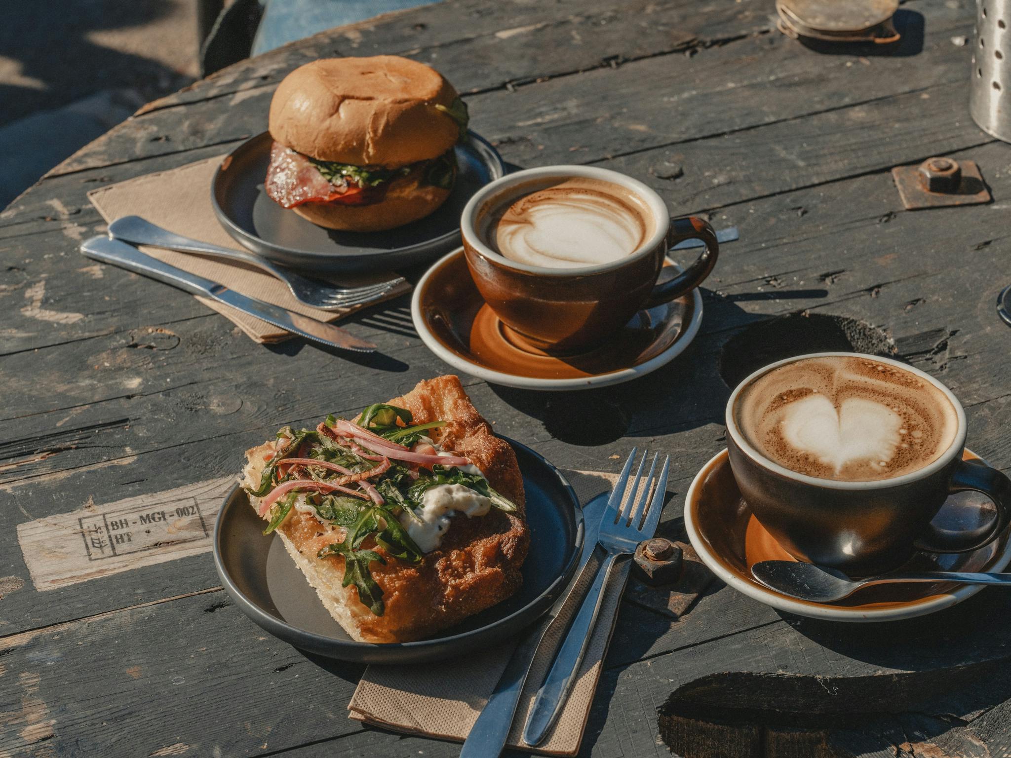 Delicious barista coffee and breakfast