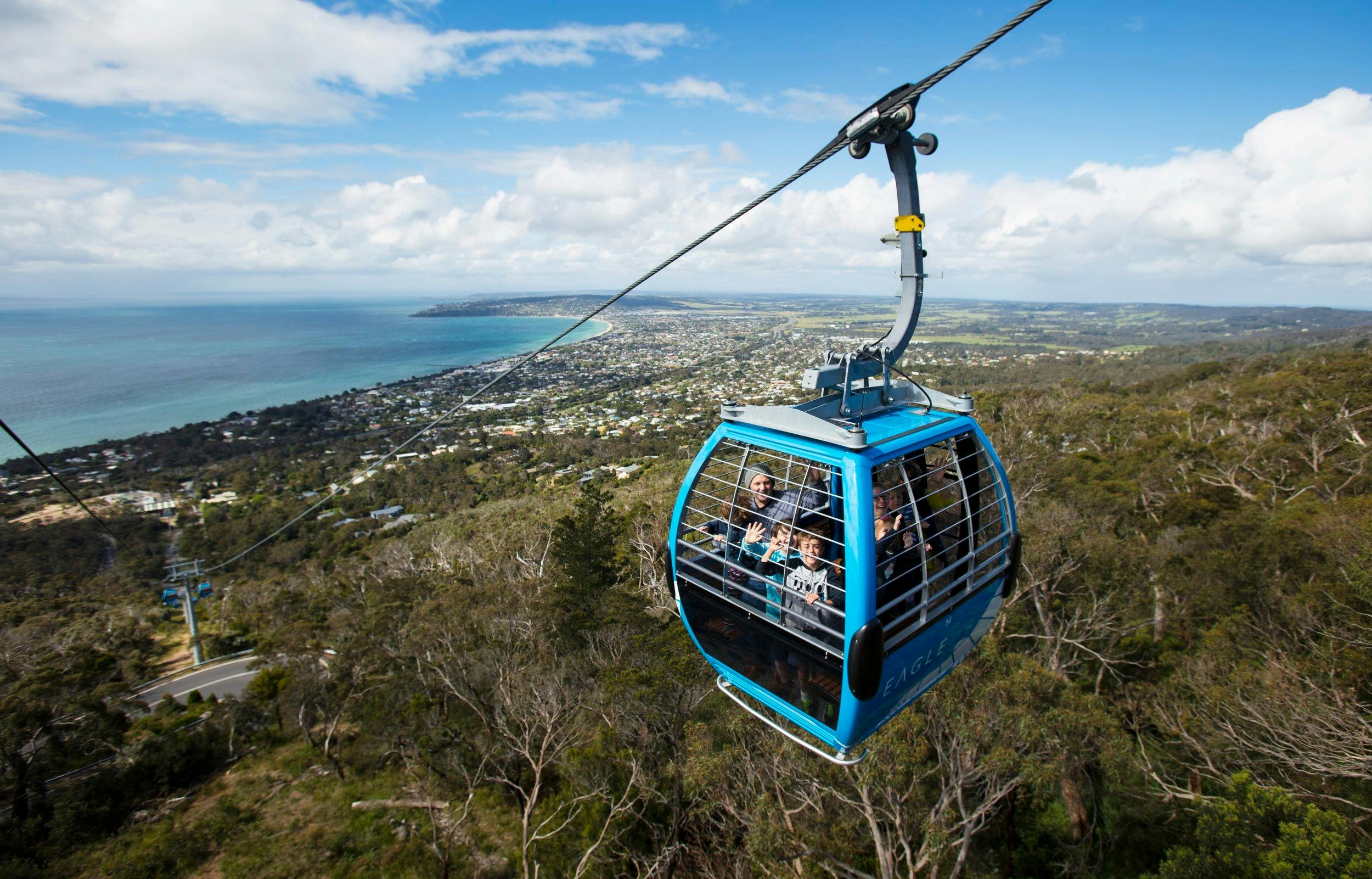 Gondola above the mornington peninsula