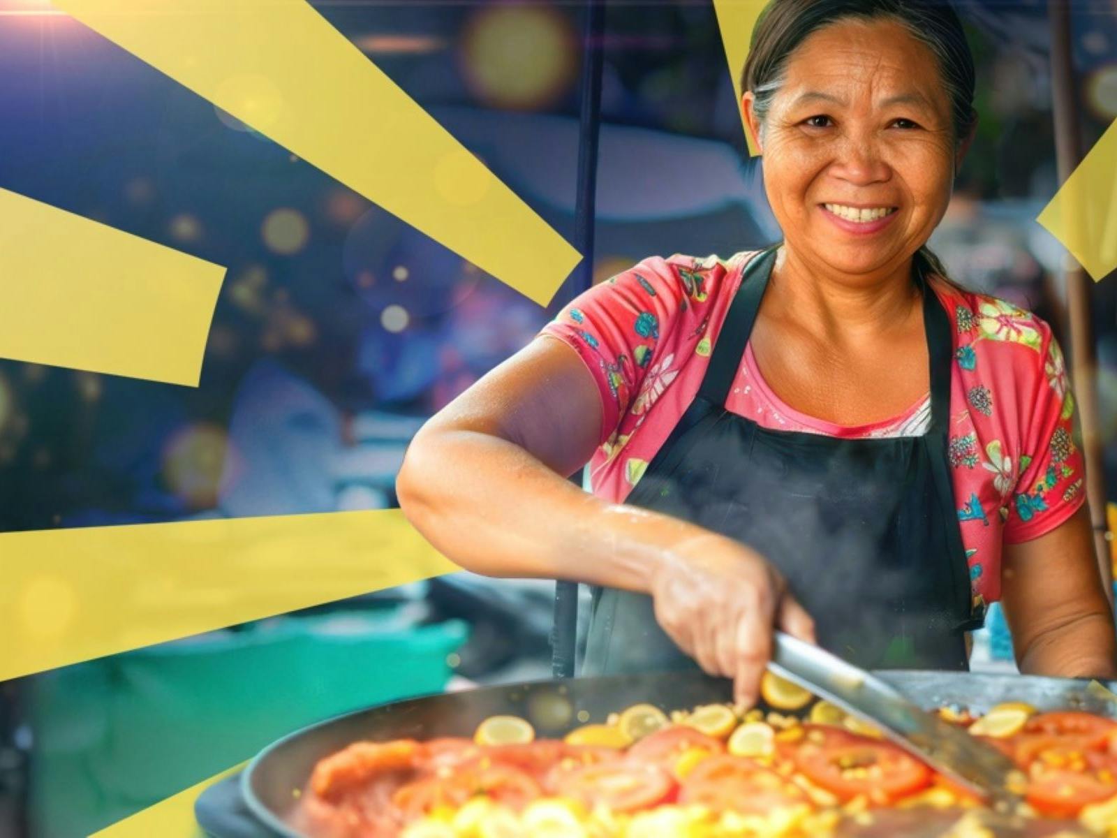 Image of a woman cooking