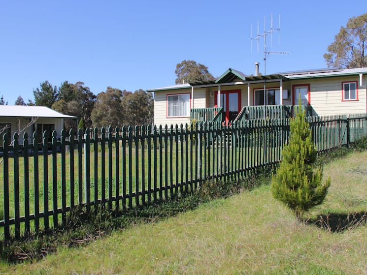 Shed and cottage exterior