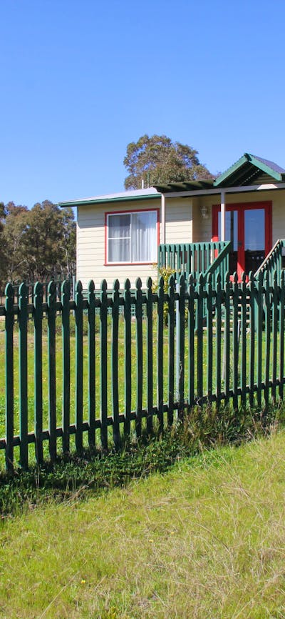 Shed and cottage exterior