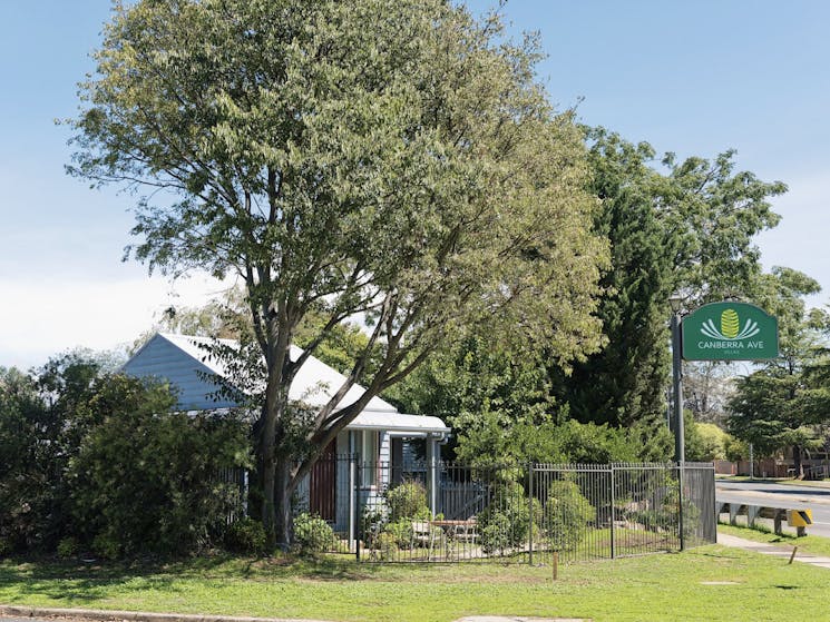 Outside Canberra Ave Villas