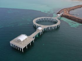 A view from above Whyalla's Circular Jetty