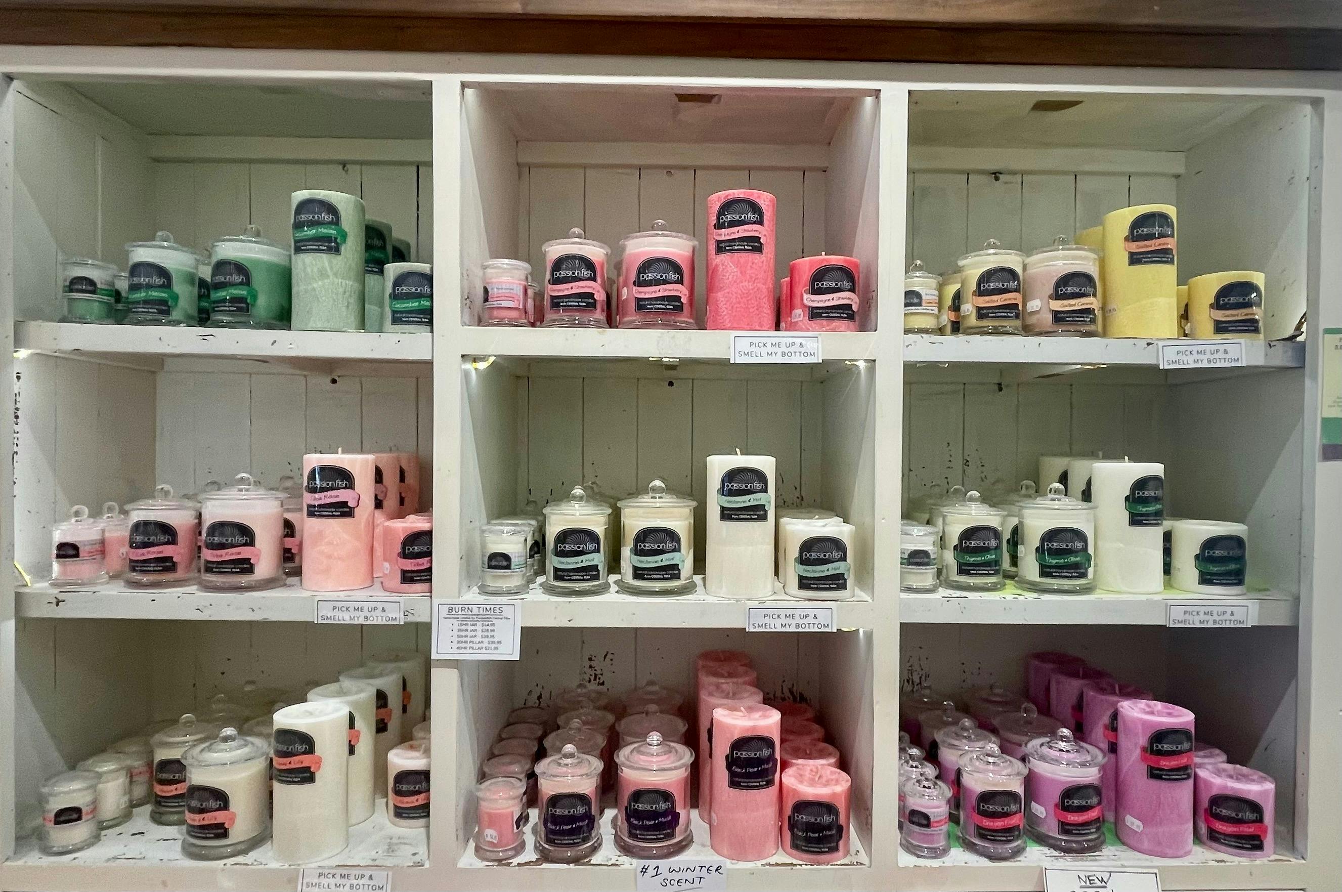 Natural handmade pillar candles