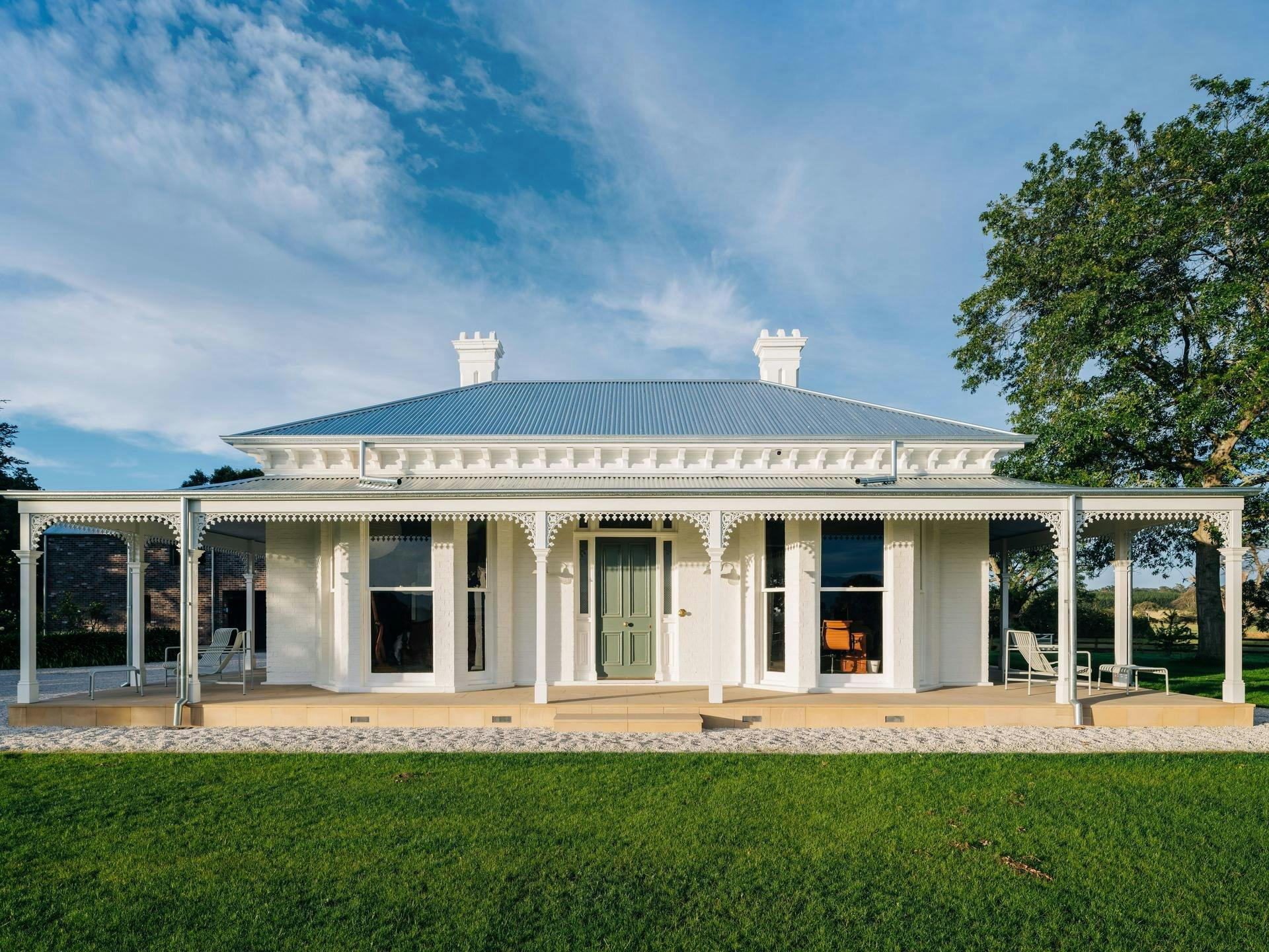 Beautifully restored 1840s Georgian Homestead featuring 3 queen suites and traditional study.
