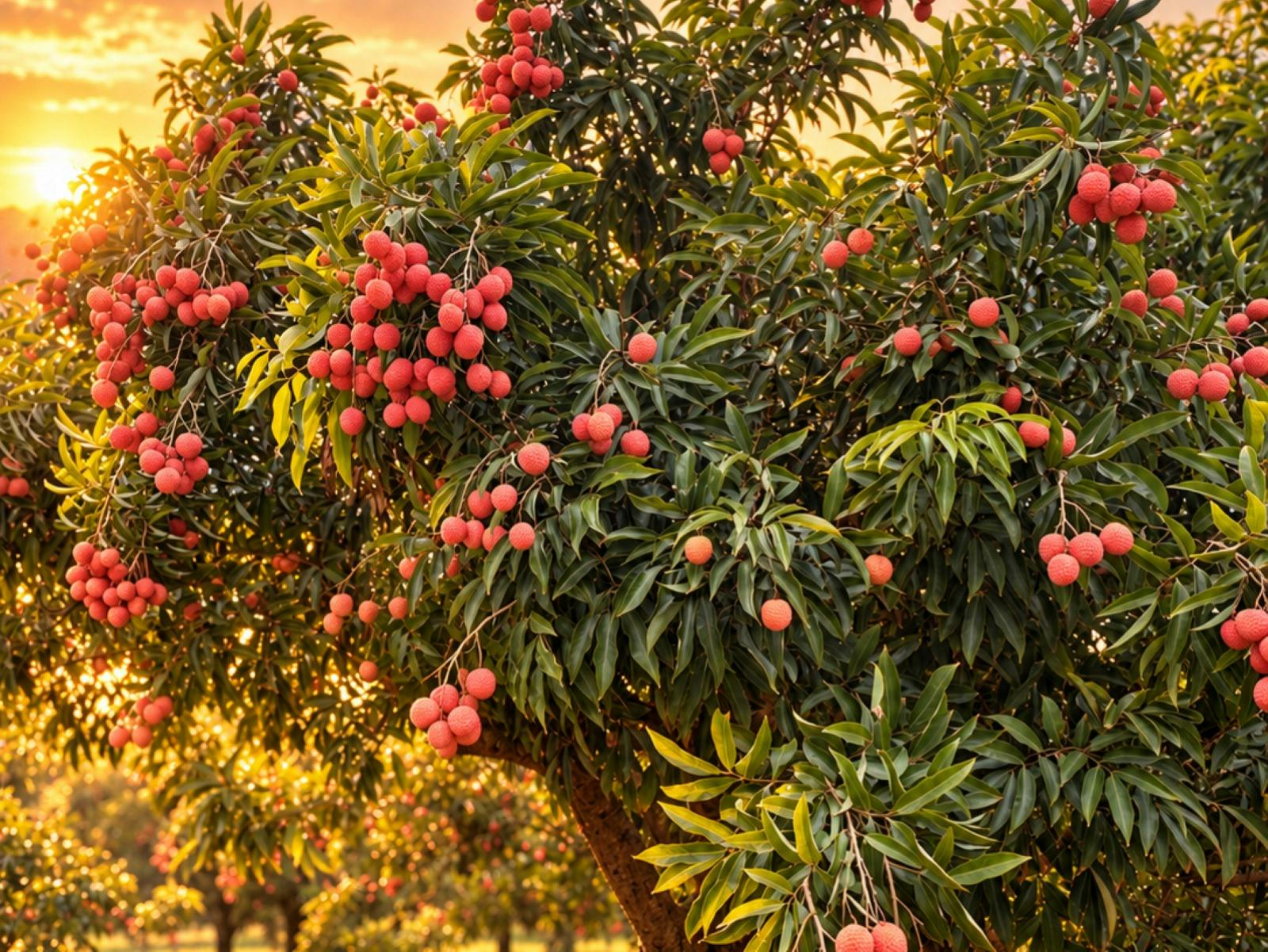 Lush Lychees Tree