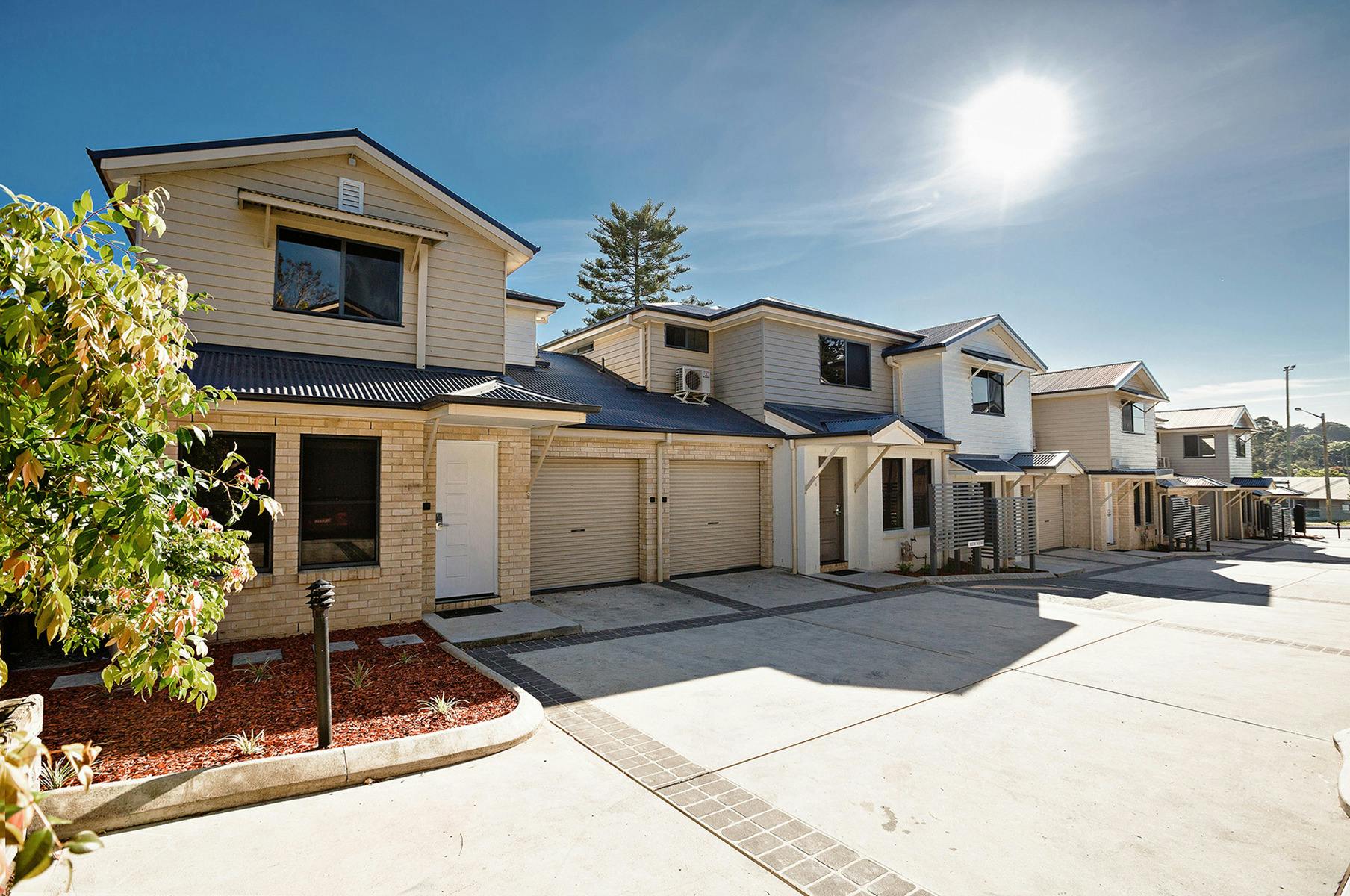 Exterior of the Two Bedroom Apartments