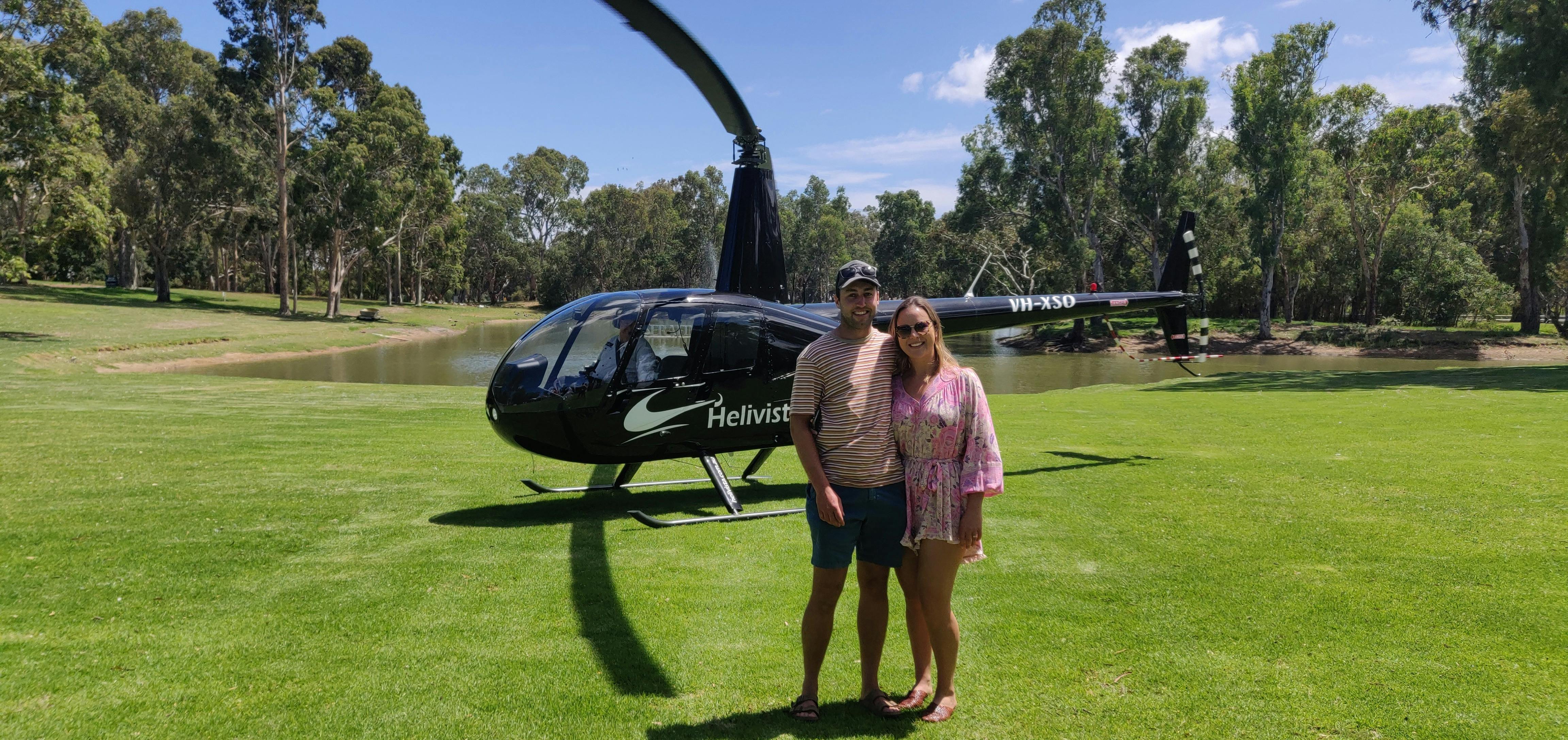 landing next to the swans.