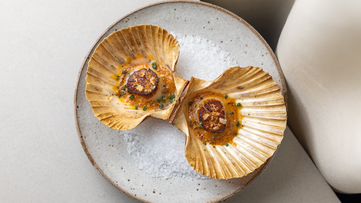 Shark Bay scallop, tom yum