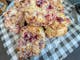 Delicious white chocolate and raspberry scones