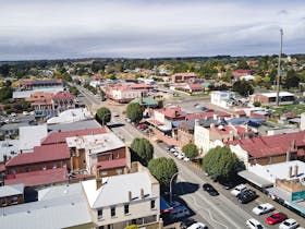 Aerial photo of Crookwell town centre