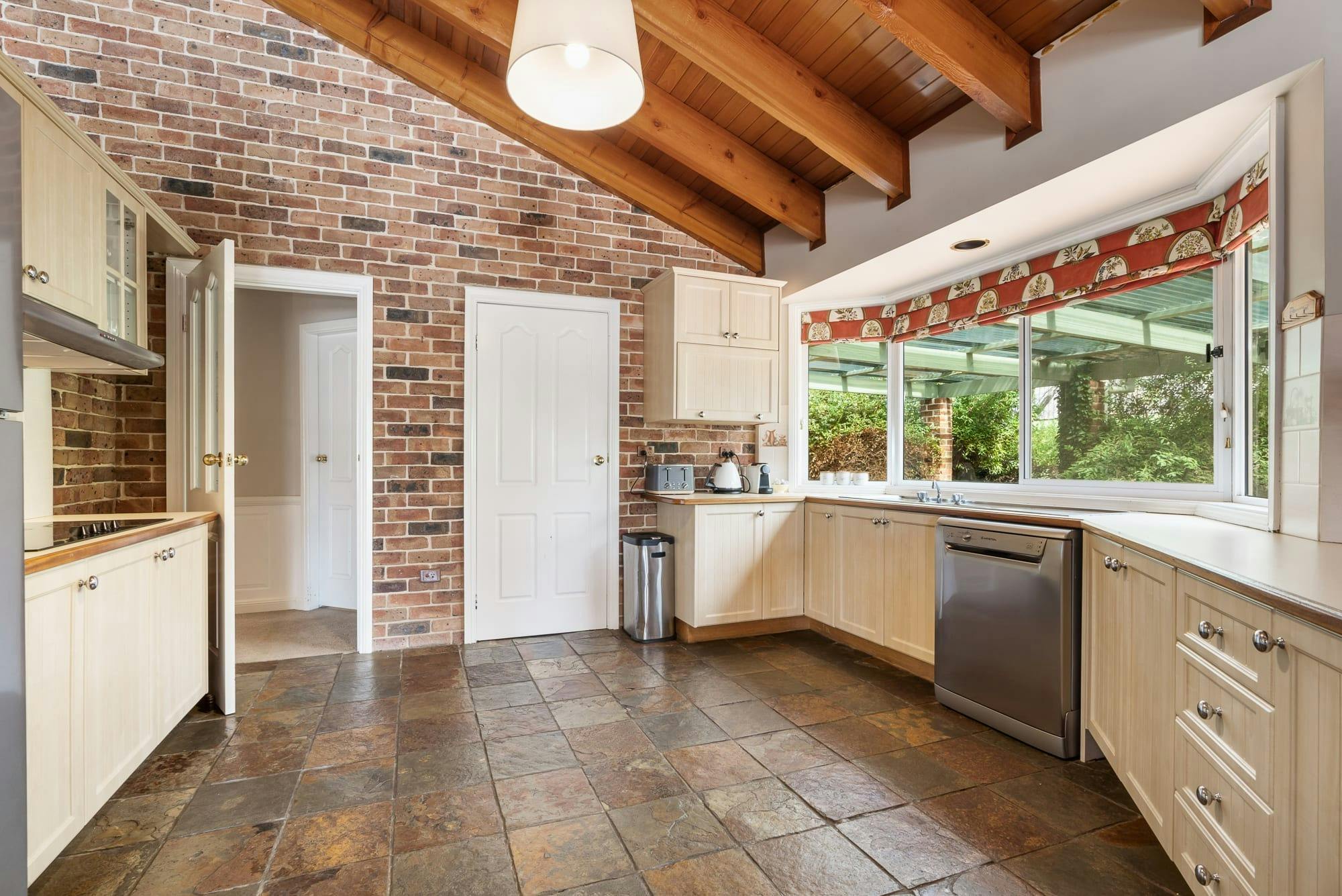 Large kitchen with all the necessary appliances and amenities