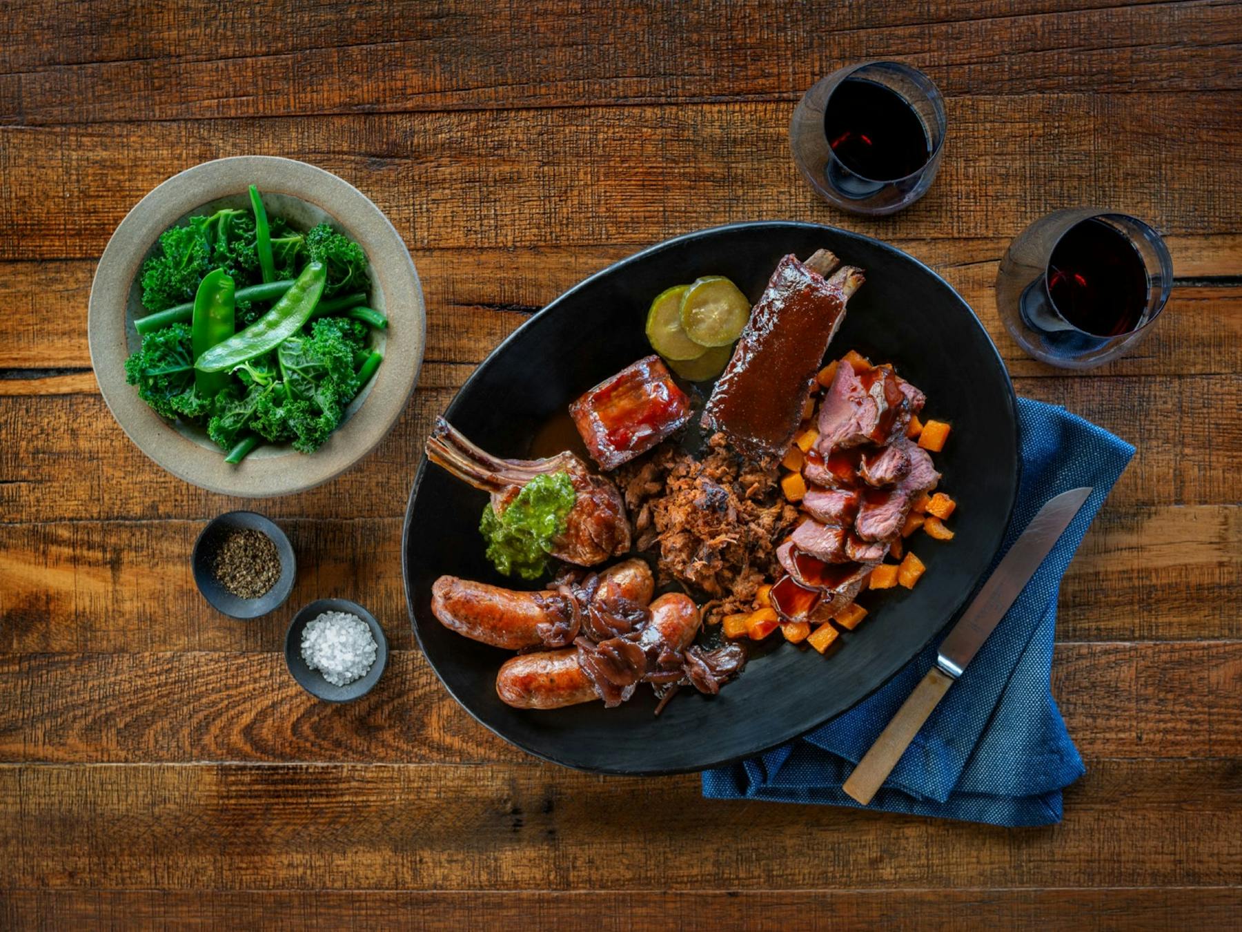 Rawnsley Lamb Platter for two at the Woolshed Restaurant