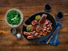 Rawnsley Lamb Platter for two at the Woolshed Restaurant