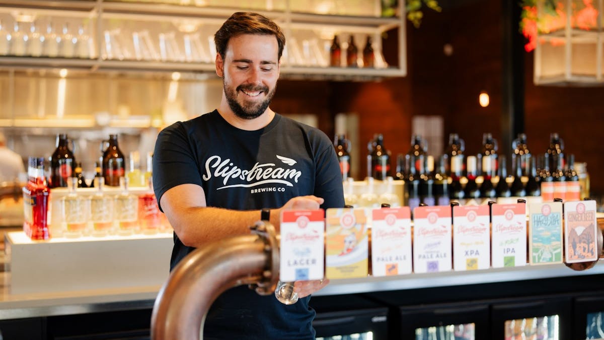 40 Beer taps of Slipstream Brewing Beers