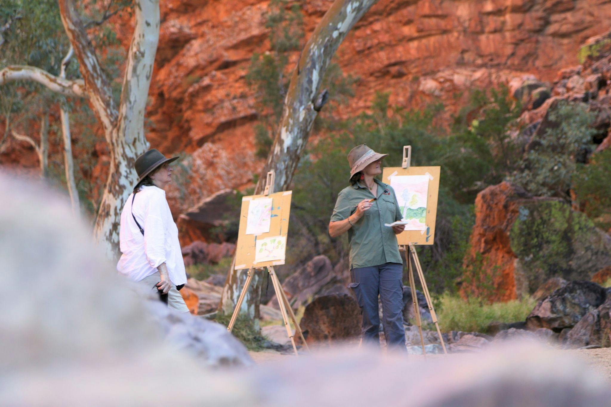 Simpsons Gap Sunset Watercolour Painting Class