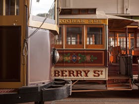 Heritage trams at the Melbourne Tram Museum