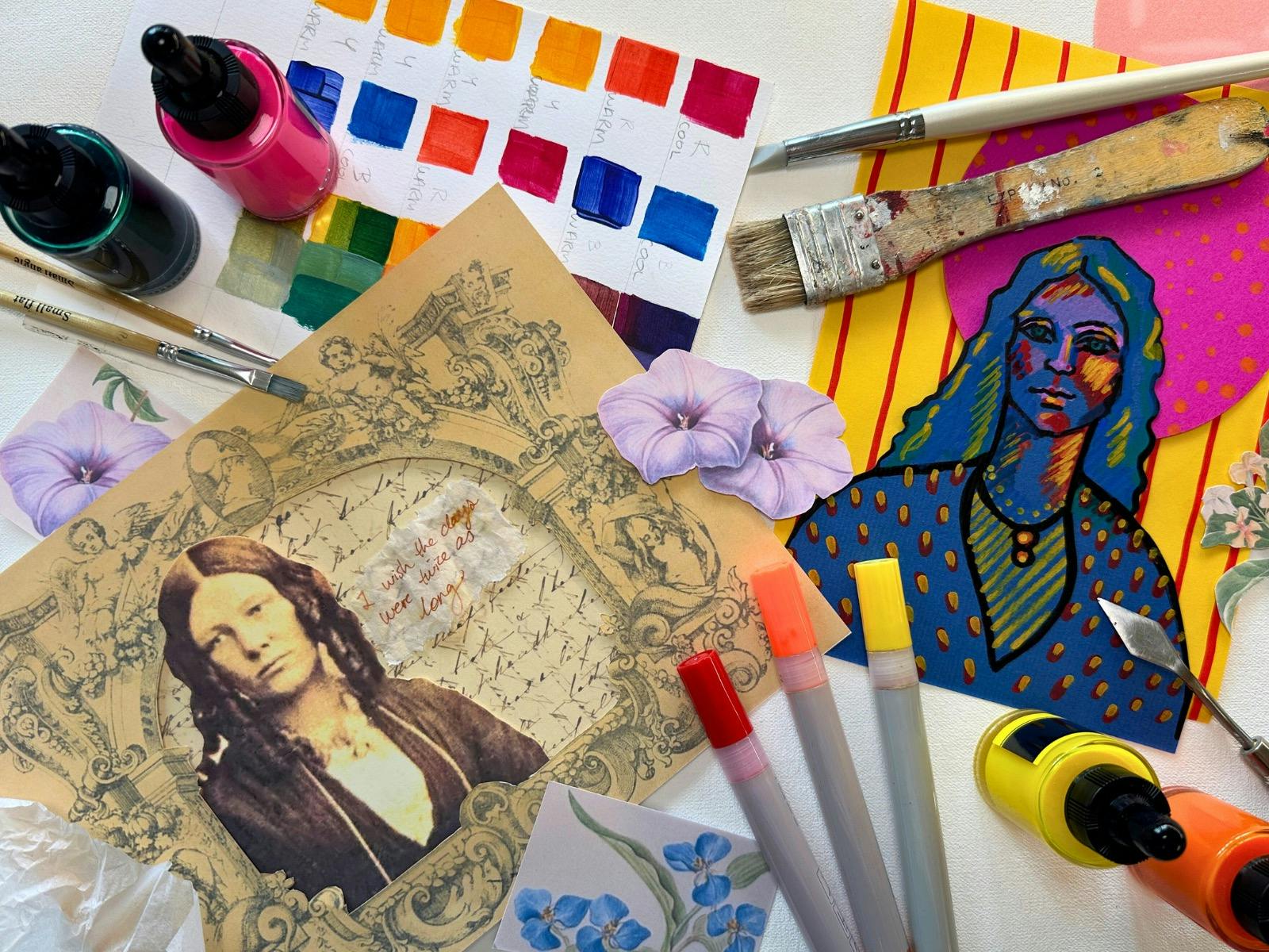 Blühende Porträts – Kunstworkshops im Rahmen des NSW Seniorenfestivals