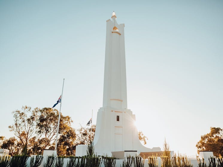 Morning at Albury's War Memorial