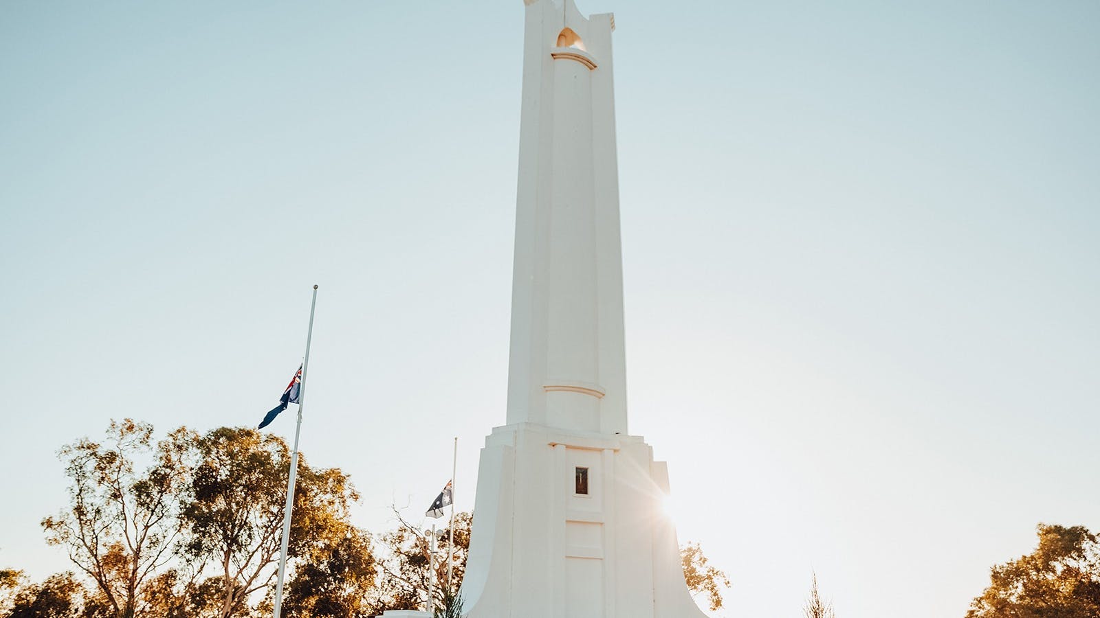 Morning at Albury's War Memorial