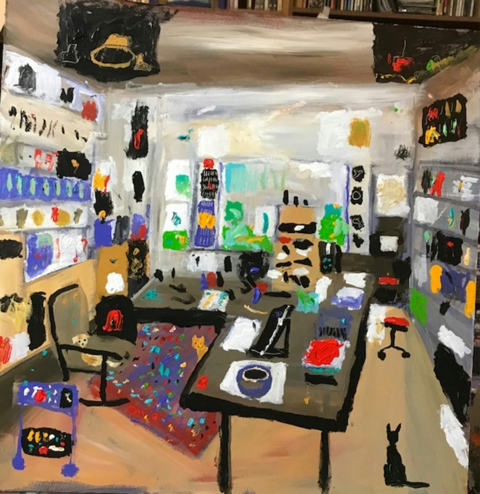 Painting of artist's studio