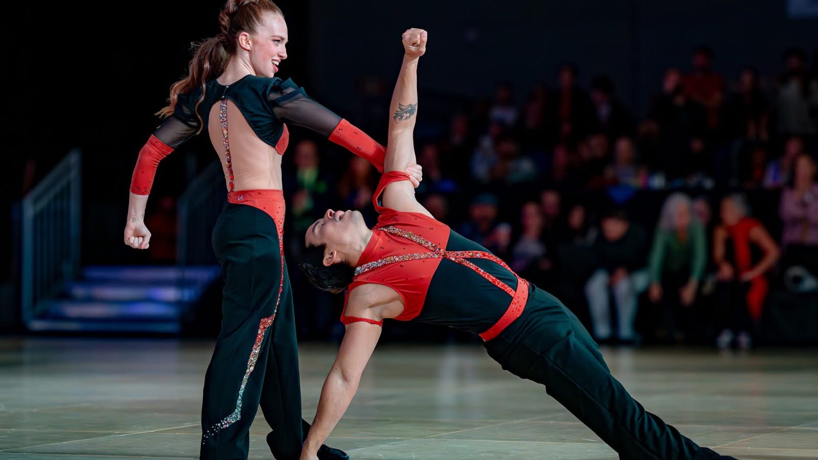 West Coast Swing Dancers Joao and Savana