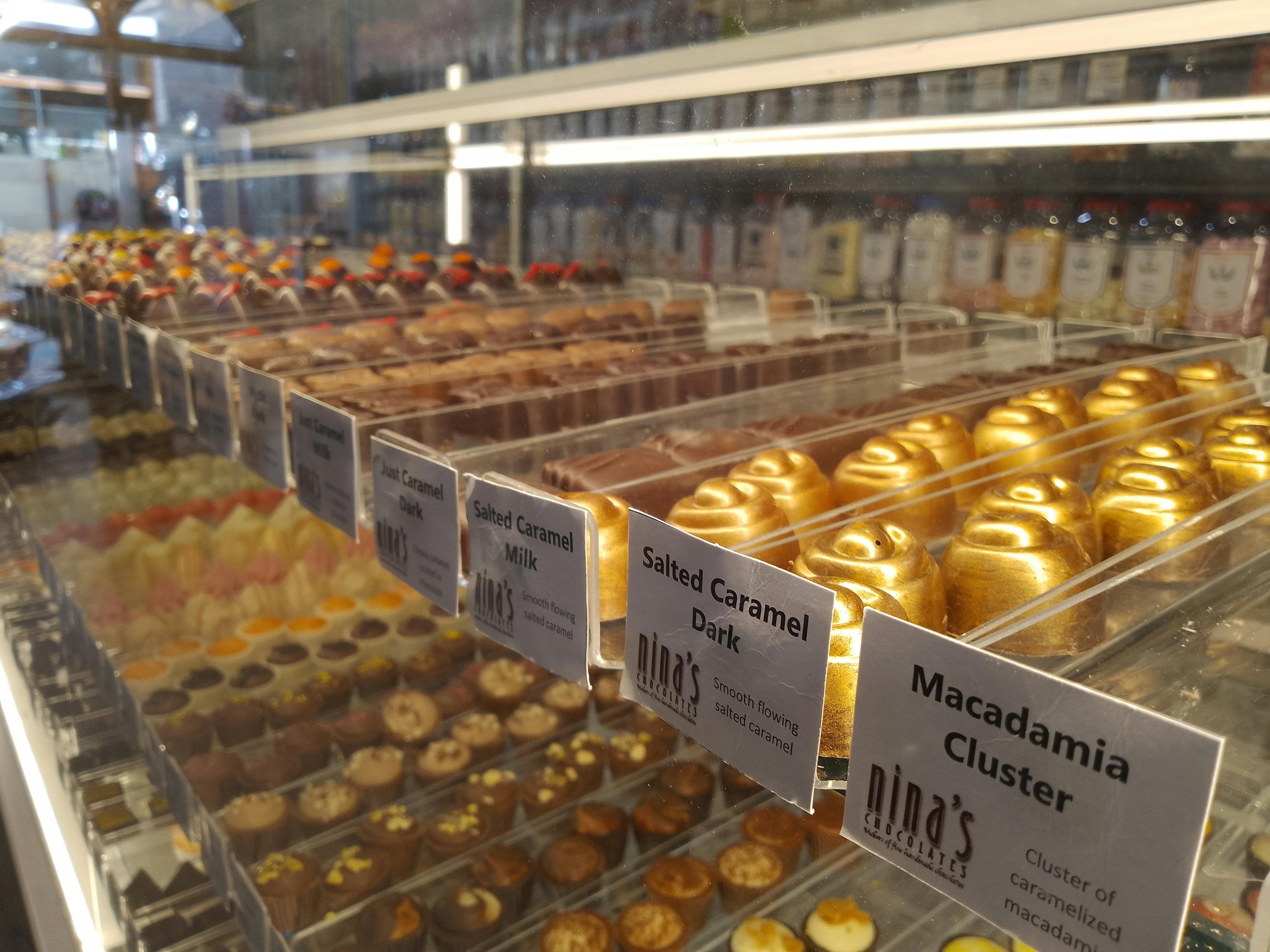 Nina;s handmade chocolate selection