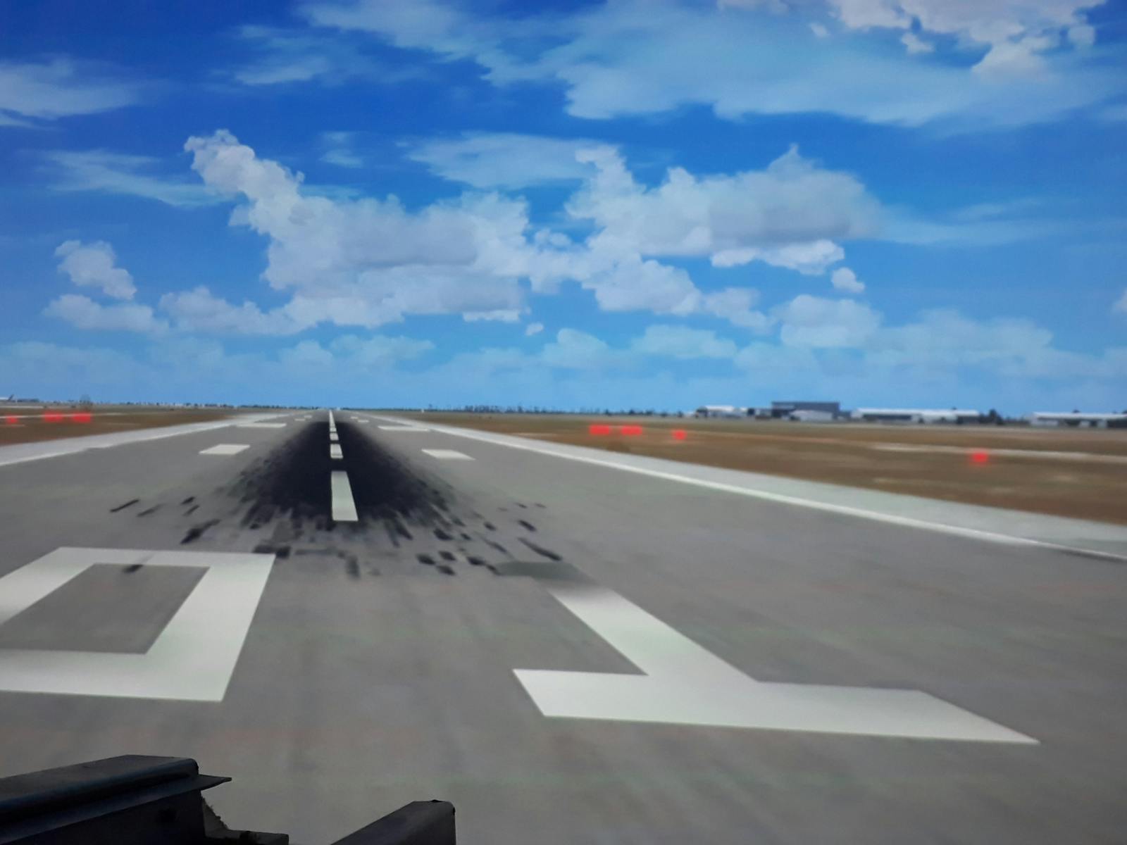 Line up for takeoff B737 flight simulator Brisbane Airport