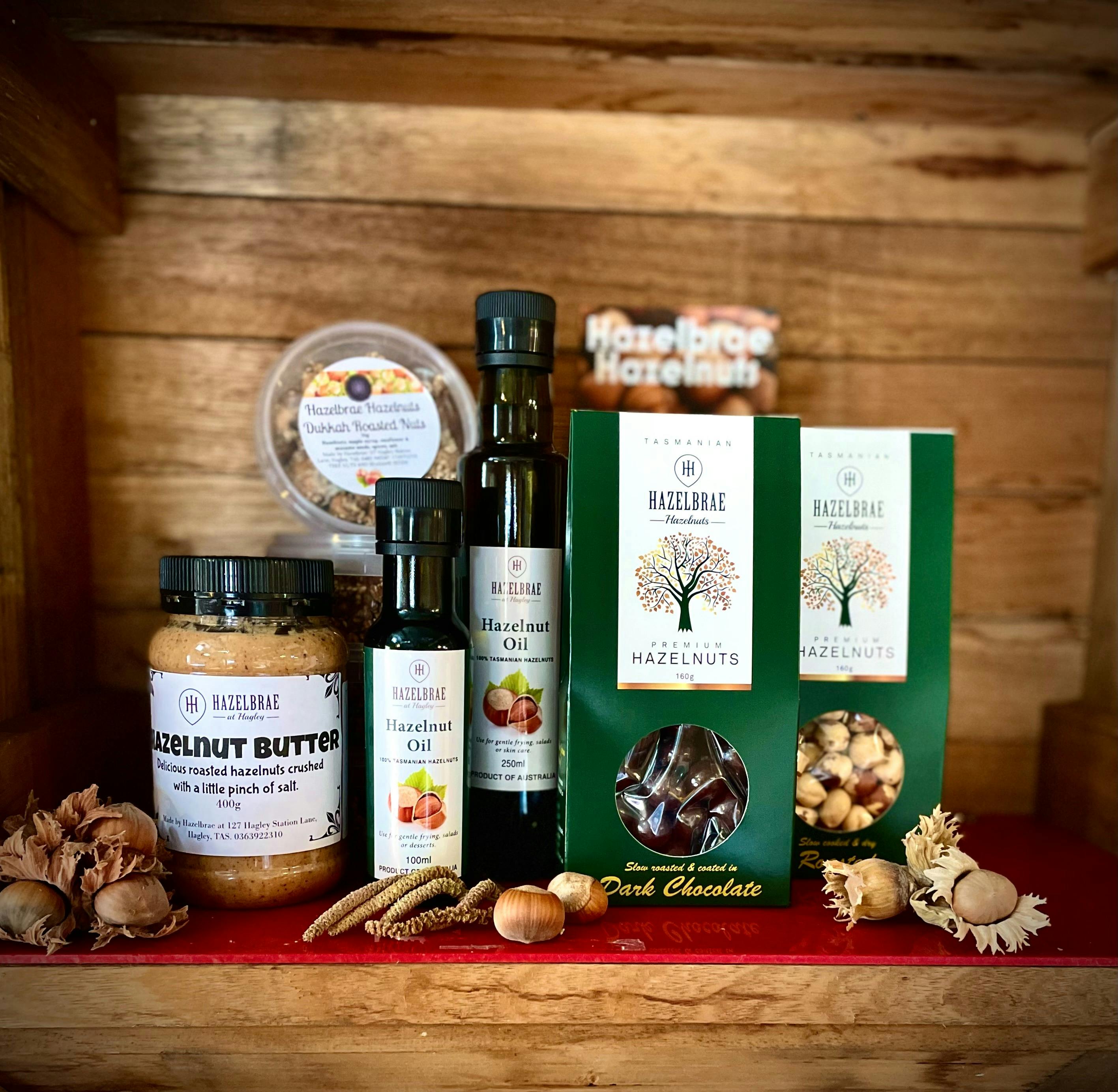 Hazelbrae Hazelnut range of product.