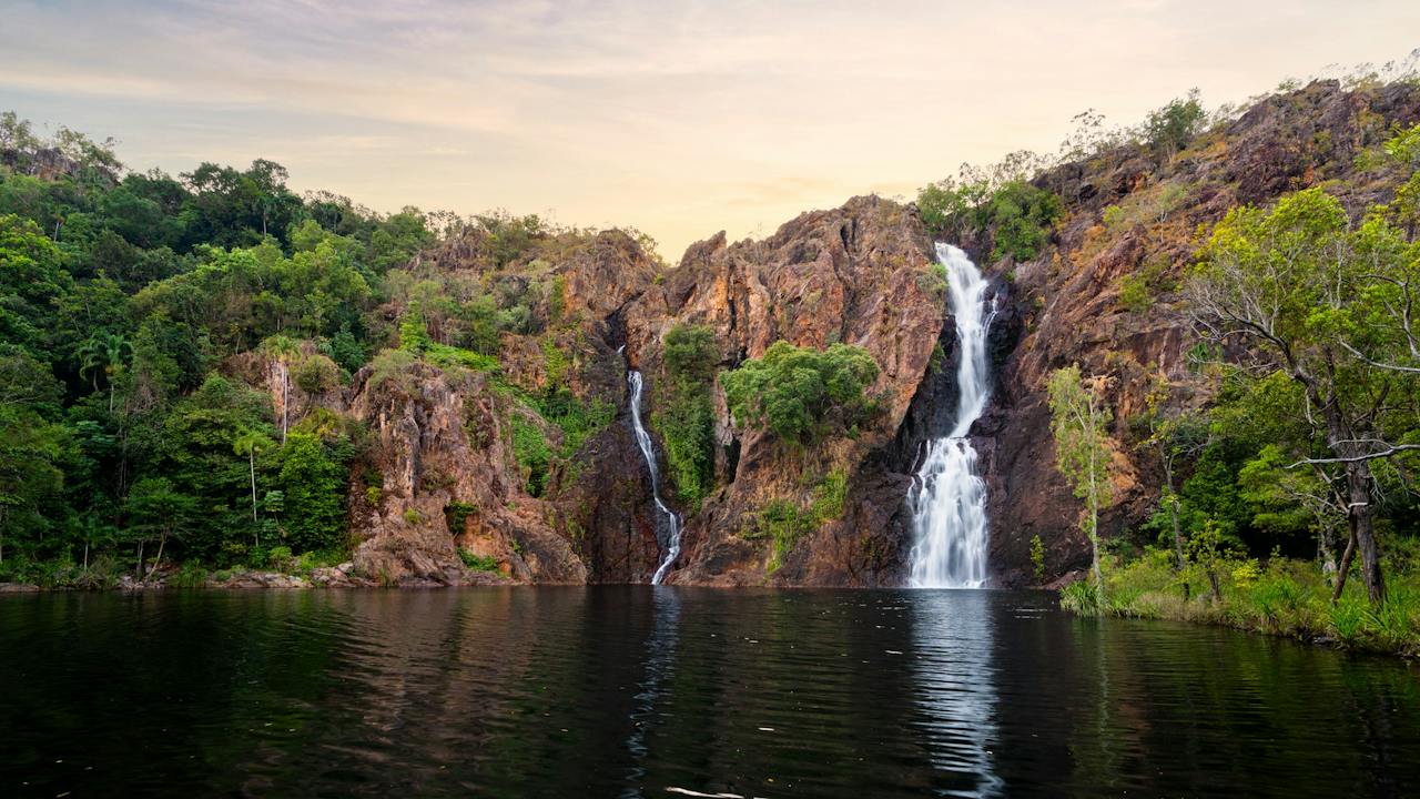 Wangi Falls - a dry season view.