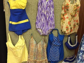 Bathers from the Helen Hughes clothing collection.