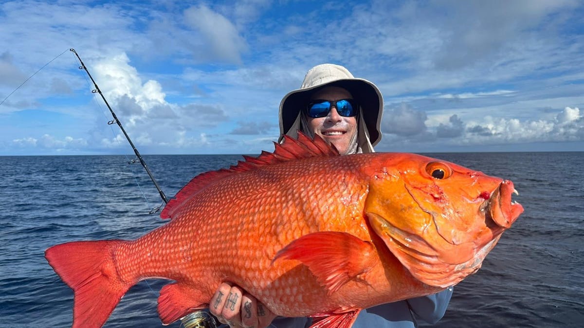 Huge red caught on Northern Exposure charter