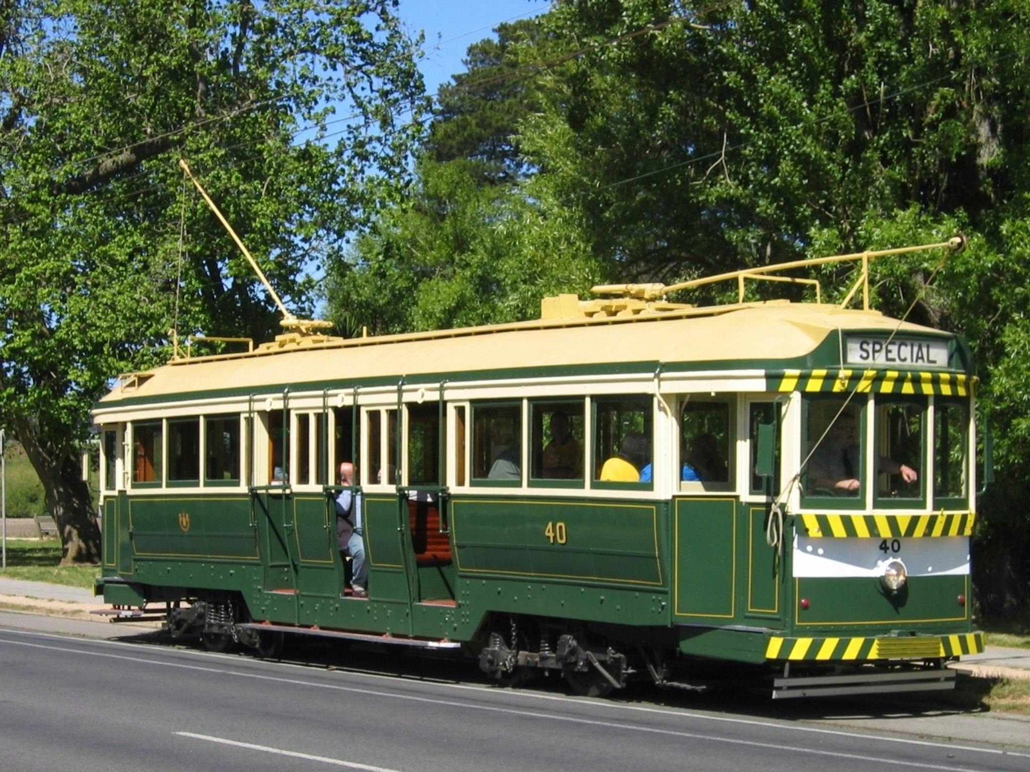 The last tram to run in service in 1971