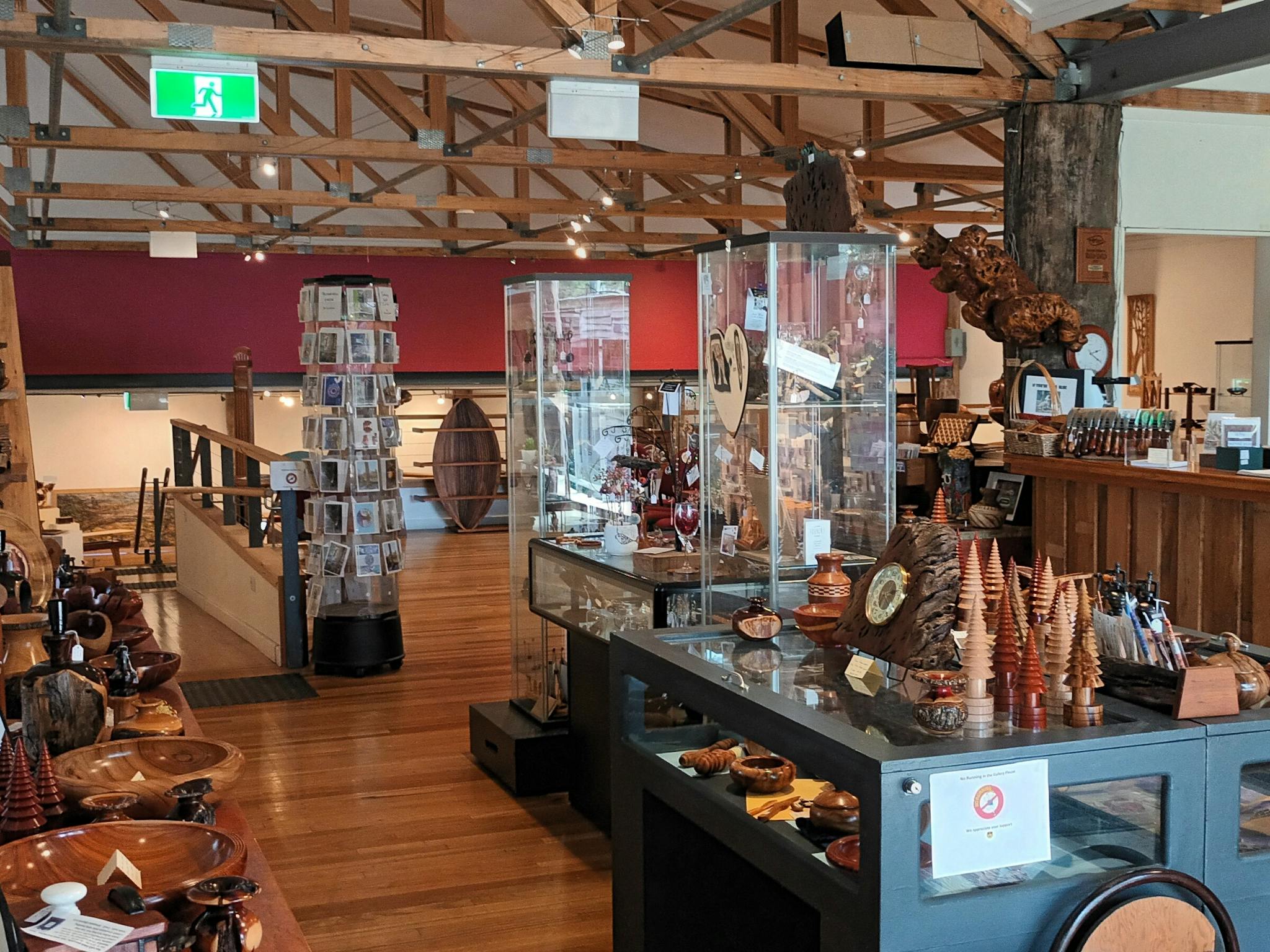 Our shop area leads to the lower gallery