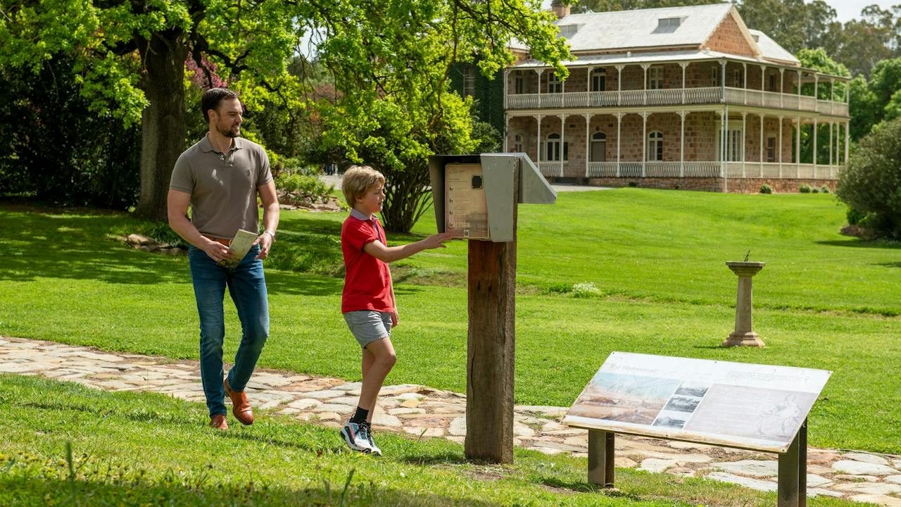 Audioposts and signs enable visitors to explore at their own pace