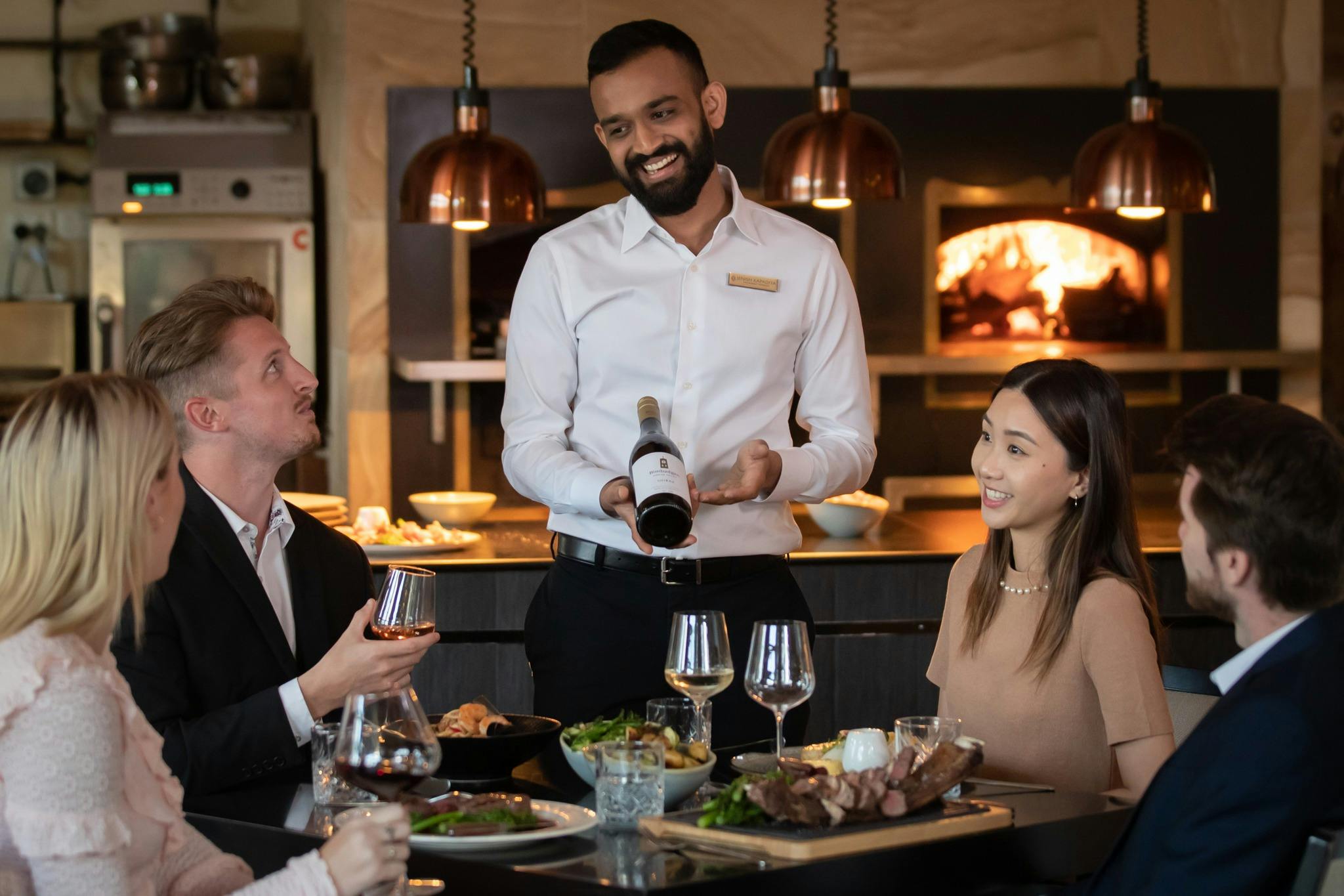 Dining in The Fireplace