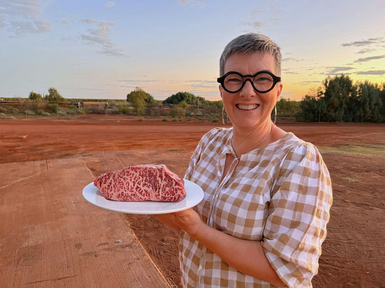 Tracey with Pardoo Wagyu Beef