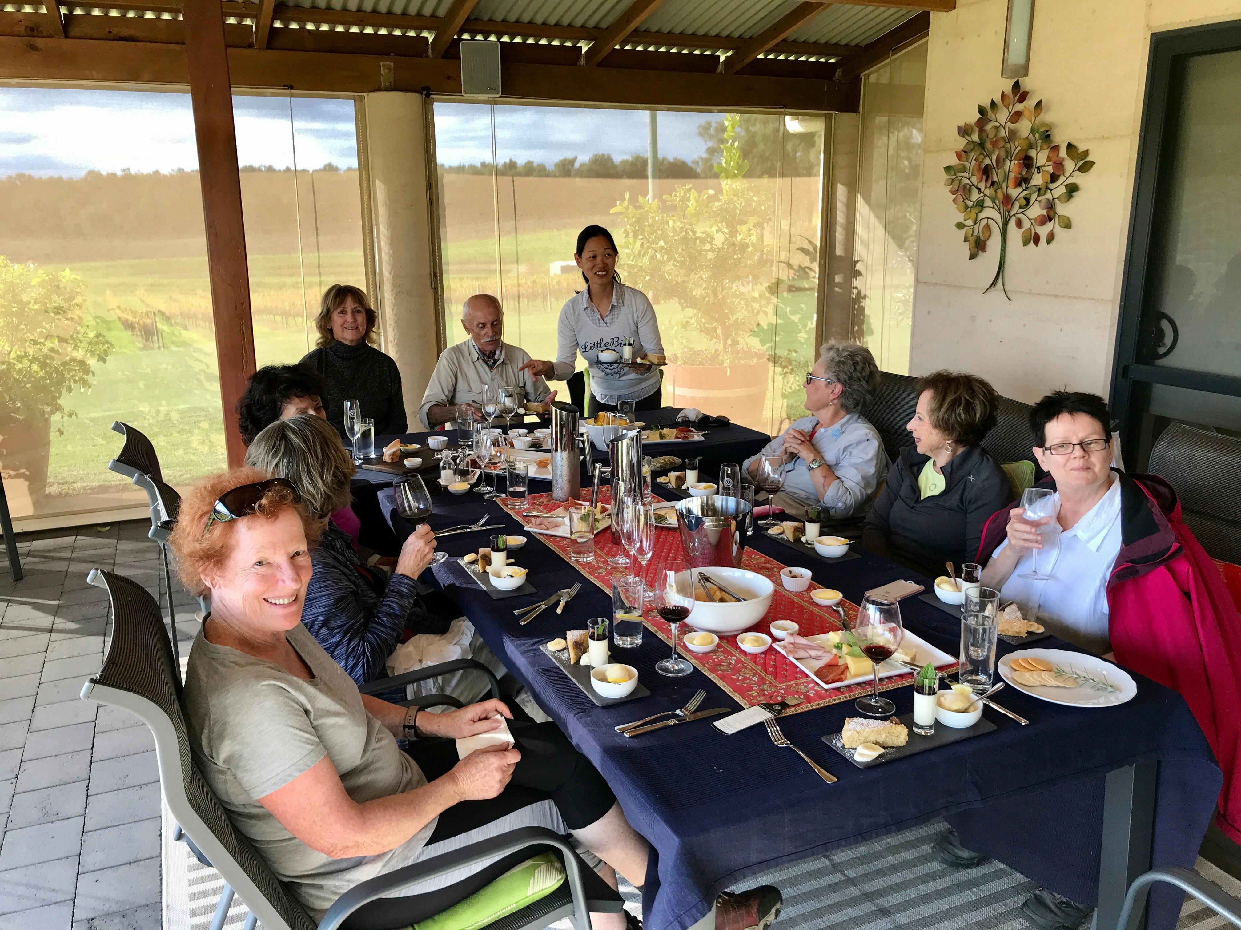 Wine tasting and lunch at Yillgarnia Vineyard , Sth West WA