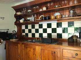 Selection of crockery and glassware to enjoy your winery and market purchases