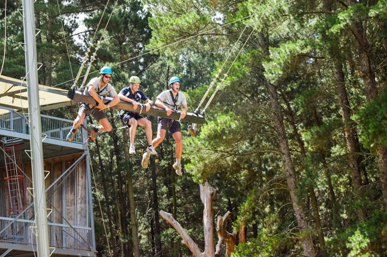 Rock Climb Zipline and Mega Swing Experience at the Mount Lofty Adventure Hub