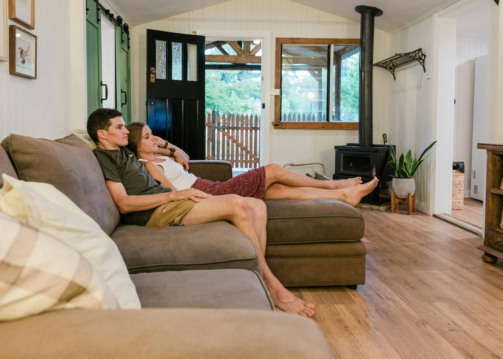 Cozy up in our lounge with woodfire for the cooler months