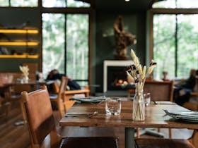 The Gunyah treetop dining  is also open to the public for breakfast and dinner